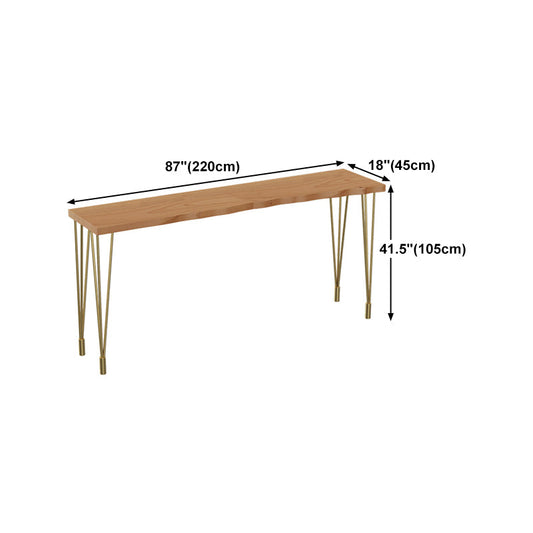 Nordic Glam Style Wooden Table Dining Bar Counter Table for Kitchen Clearhalo 'Bar Furniture' 'Bar Tables' 'bar_tables' 'furn' 'furn_bar_tables' 'Furniture' 'furniture_bar_tables' 'Kitchen & Dining Furniture' 4888604