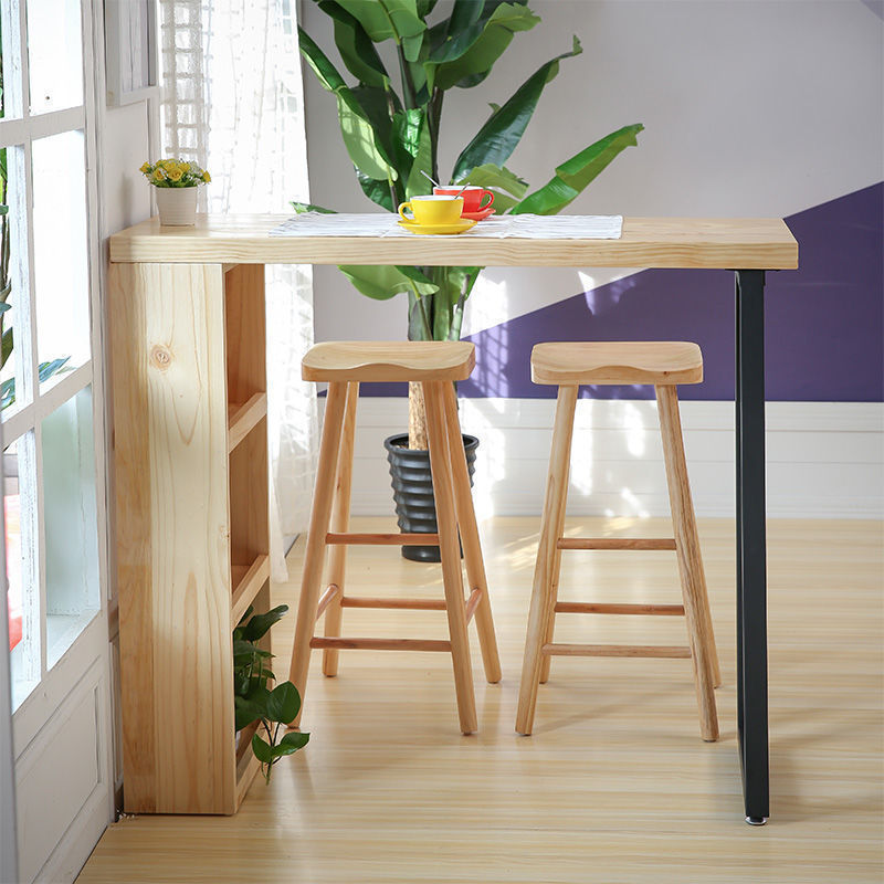 Contemporary Style Wooden Table Dining Bar Counter Table for Kitchen Clearhalo 'Bar Furniture' 'Bar Tables' 'bar_tables' 'Furniture' 'furniture_bar_tables' 'Kitchen & Dining Furniture' 4888609