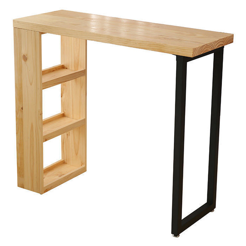 Contemporary Style Wooden Table Dining Bar Counter Table for Kitchen Clearhalo 'Bar Furniture' 'Bar Tables' 'bar_tables' 'Furniture' 'furniture_bar_tables' 'Kitchen & Dining Furniture' 4888613