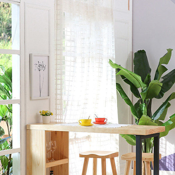 Contemporary Style Wooden Table Dining Bar Counter Table for Kitchen Clearhalo 'Bar Furniture' 'Bar Tables' 'bar_tables' 'Furniture' 'furniture_bar_tables' 'Kitchen & Dining Furniture' 4888615