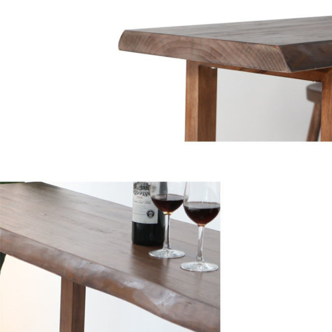 Contemporary Style Dining Wooden Table Bar Counter Table for Kitchen Clearhalo 'Bar Furniture' 'Bar Tables' 'bar_tables' 'furn' 'furn_bar_tables' 'Furniture' 'furniture_bar_tables' 'Kitchen & Dining Furniture' 4888652
