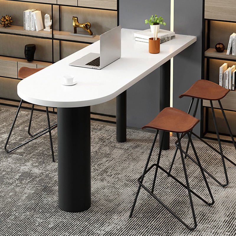 Modern Style Dining Sintered Stone Table Bar Counter Table for Kitchen Black Without Chairs Clearhalo 'Bar Furniture' 'Bar Tables' 'bar_tables' 'furn' 'furn_bar_tables' 'Furniture' 'furniture_bar_tables' 'Kitchen & Dining Furniture' 4888666