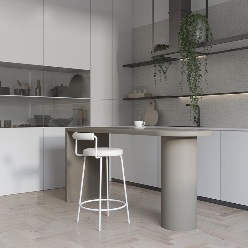 Modern Style Dining Wodoen Table Bar Counter Table for Kitchen 63"L x 23.6"W x 39.4"H Without Chairs Clearhalo 'Bar Furniture' 'Bar Tables' 'bar_tables' 'furn' 'furn_bar_tables' 'Furniture' 'furniture_bar_tables' 'Kitchen & Dining Furniture' 4888691