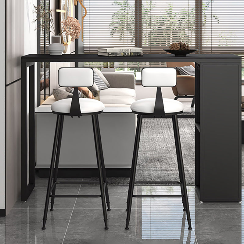 Industrial Rectangle Sintered Stone Table Bar Counter Table for Home Clearhalo 'Bar Furniture' 'Bar Tables' 'bar_tables' 'furn' 'furn_bar_tables' 'Furniture' 'furniture_bar_tables' 'Kitchen & Dining Furniture' 4888713