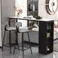 Industrial Rectangle Sintered Stone Table Bar Counter Table for Home Clearhalo 'Bar Furniture' 'Bar Tables' 'bar_tables' 'furn' 'furn_bar_tables' 'Furniture' 'furniture_bar_tables' 'Kitchen & Dining Furniture' 4888717