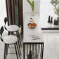 Industrial Style Rectangle Sintered Stone Table Bar Counter Table for Home 47.2"L x 15.7"W x 41.3"H Clearhalo 'Bar Furniture' 'Bar Tables' 'bar_tables' 'Furniture' 'furniture_bar_tables' 'Kitchen & Dining Furniture' 4888729