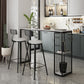 Industrial Style Rectangle Sintered Stone Table Bar Counter Table for Home Clearhalo 'Bar Furniture' 'Bar Tables' 'bar_tables' 'Furniture' 'furniture_bar_tables' 'Kitchen & Dining Furniture' 4888734