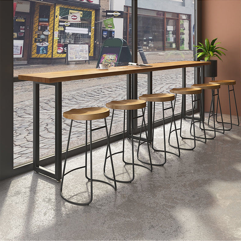 Modern Style Dining Wooden Table Bar Counter Table for Kitchen Clearhalo 'Bar Furniture' 'Bar Tables' 'bar_tables' 'furn' 'furn_bar_tables' 'Furniture' 'furniture_bar_tables' 'Kitchen & Dining Furniture' 4888742