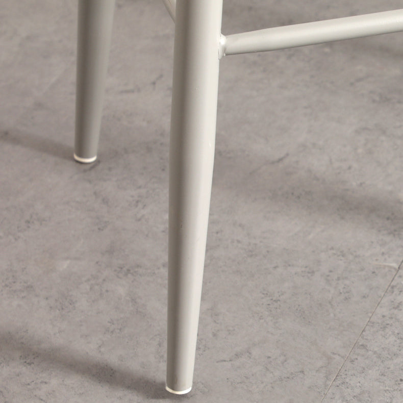 Scandinavian Milk Tea Shop Footrest Stool Matte Finish Steel Counter Stools Clearhalo 'Bar Furniture' 'Bar Stools' 'bar_stools' 'furn' 'furn_bar_stools' 'Furniture' 'furniture_bar_stools' 'Kitchen & Dining Furniture' 4888774