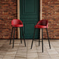 Modern Milk Tea Shop Low Back Stool Matte Finish Leather Barstool Clearhalo 'Bar Furniture' 'Bar Stools' 'bar_stools' 'furn' 'furn_bar_stools' 'Furniture' 'furniture_bar_stools' 'Kitchen & Dining Furniture' 4888818