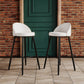 Modern Milk Tea Shop Low Back Stool Matte Finish Leather Barstool Clearhalo 'Bar Furniture' 'Bar Stools' 'bar_stools' 'furn' 'furn_bar_stools' 'Furniture' 'furniture_bar_stools' 'Kitchen & Dining Furniture' 4888829
