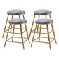 Restaurant Stackable Backless Stool Matte Finish Velvet Bar Stool Grey 4 Piece Set Short Stool(18"H) Clearhalo 'Bar Furniture' 'Bar Stools' 'bar_stools' 'furn' 'furn_bar_stools' 'Furniture' 'furniture_bar_stools' 'Kitchen & Dining Furniture' 4888892