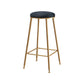 Restaurant Stackable Backless Stool Matte Finish Velvet Bar Stool Black 1 Piece Bar Stool(30"H) Clearhalo 'Bar Furniture' 'Bar Stools' 'bar_stools' 'furn' 'furn_bar_stools' 'Furniture' 'furniture_bar_stools' 'Kitchen & Dining Furniture' 4888917