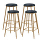 Restaurant Stackable Backless Stool Matte Finish Velvet Bar Stool Black 4 Piece Set Bar Stool(30"H) Clearhalo 'Bar Furniture' 'Bar Stools' 'bar_stools' 'furn' 'furn_bar_stools' 'Furniture' 'furniture_bar_stools' 'Kitchen & Dining Furniture' 4888919