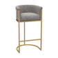 Milk Tea Shop Armed Stool Glam Matte Finish Velvet Bar Stool Clearhalo 'Bar Furniture' 'Bar Stools' 'bar_stools' 'furn' 'furn_bar_stools' 'Furniture' 'furniture_bar_stools' 'Kitchen & Dining Furniture' 4888946