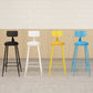 Matte Finish Iron Bar Stool Industrial Low Back Milk Tea Shop Stool Clearhalo 'Bar Furniture' 'Bar Stools' 'bar_stools' 'furn' 'furn_bar_stools' 'Furniture' 'furniture_bar_stools' 'Kitchen & Dining Furniture' 4888968