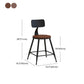 Industrial Low Back Coffee Shop Stool Matte Finish Iron Bar Stool Clearhalo 'Bar Furniture' 'Bar Stools' 'bar_stools' 'furn' 'furn_bar_stools' 'Furniture' 'furniture_bar_stools' 'Kitchen & Dining Furniture' 4889031