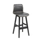 Scandinavian Rubberwood Home Stool Matte Finish Leather Barstool Clearhalo 'Bar Furniture' 'Bar Stools' 'bar_stools' 'Furniture' 'furniture_bar_stools' 'Kitchen & Dining Furniture' 4889043