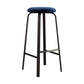 Modern Stackable Footrest Barstool Matte Finish Upholstered Home Stool Royal Blue 1 Piece Clearhalo 'Bar Furniture' 'Bar Stools' 'bar_stools' 'furn' 'furn_bar_stools' 'Furniture' 'furniture_bar_stools' 'Kitchen & Dining Furniture' 4889057