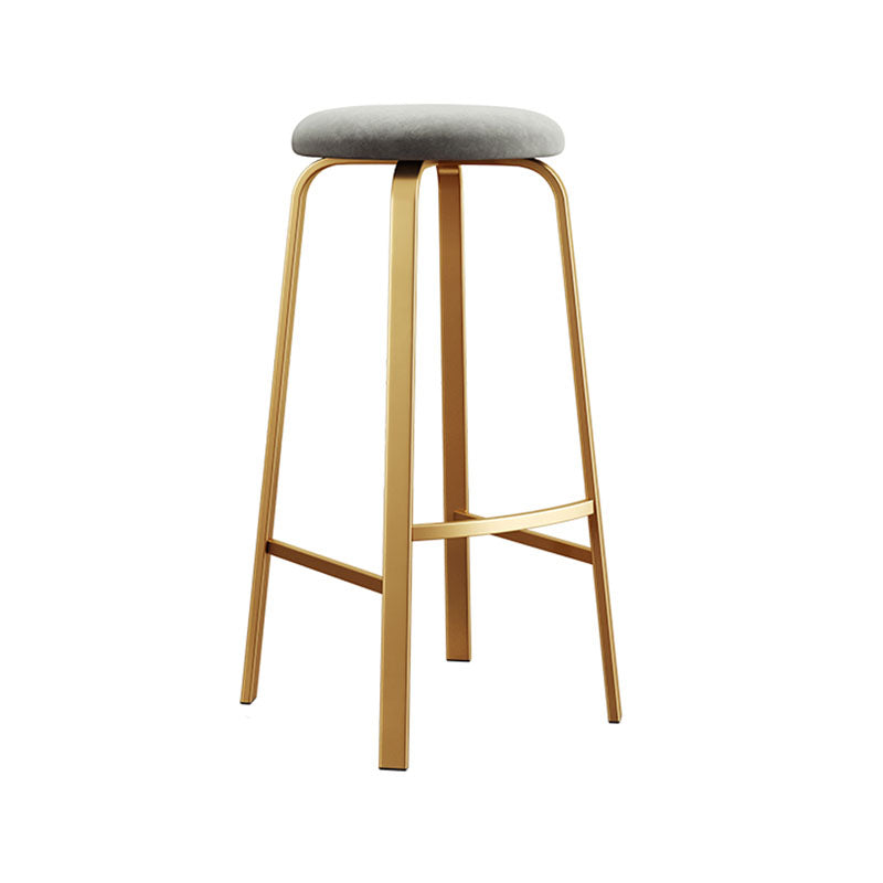Modern Stackable Footrest Barstool Matte Finish Upholstered Home Stool Clearhalo 'Bar Furniture' 'Bar Stools' 'bar_stools' 'furn' 'furn_bar_stools' 'Furniture' 'furniture_bar_stools' 'Kitchen & Dining Furniture' 4889061