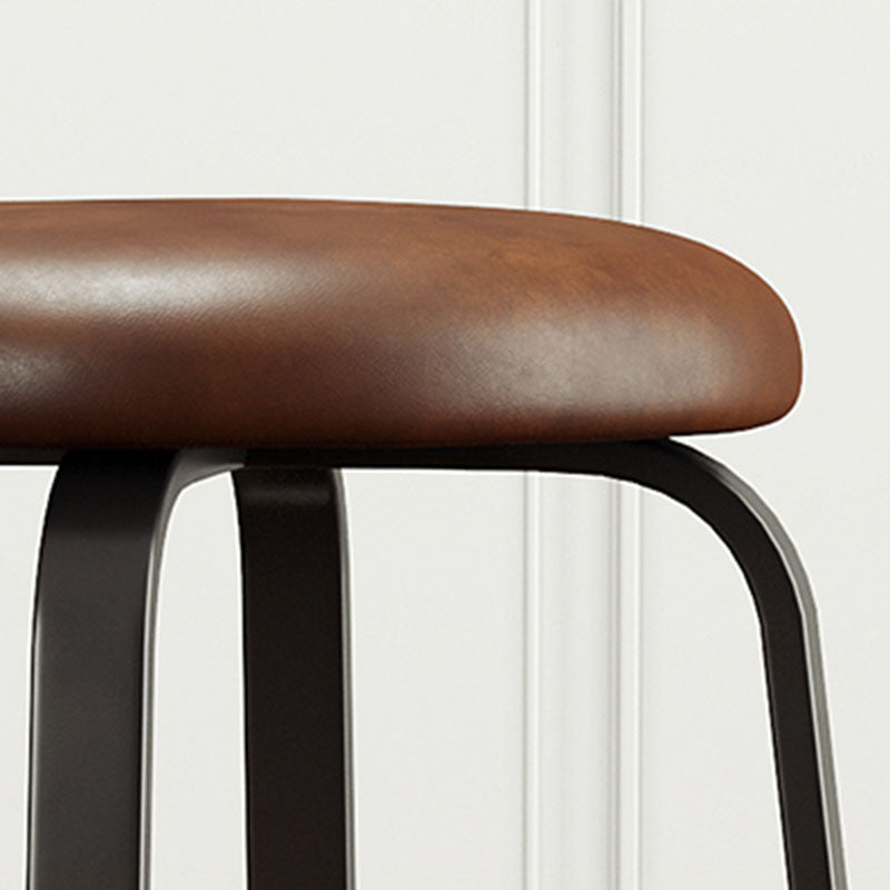 Modern Stackable Footrest Barstool Matte Finish Upholstered Home Stool Clearhalo 'Bar Furniture' 'Bar Stools' 'bar_stools' 'furn' 'furn_bar_stools' 'Furniture' 'furniture_bar_stools' 'Kitchen & Dining Furniture' 4889062