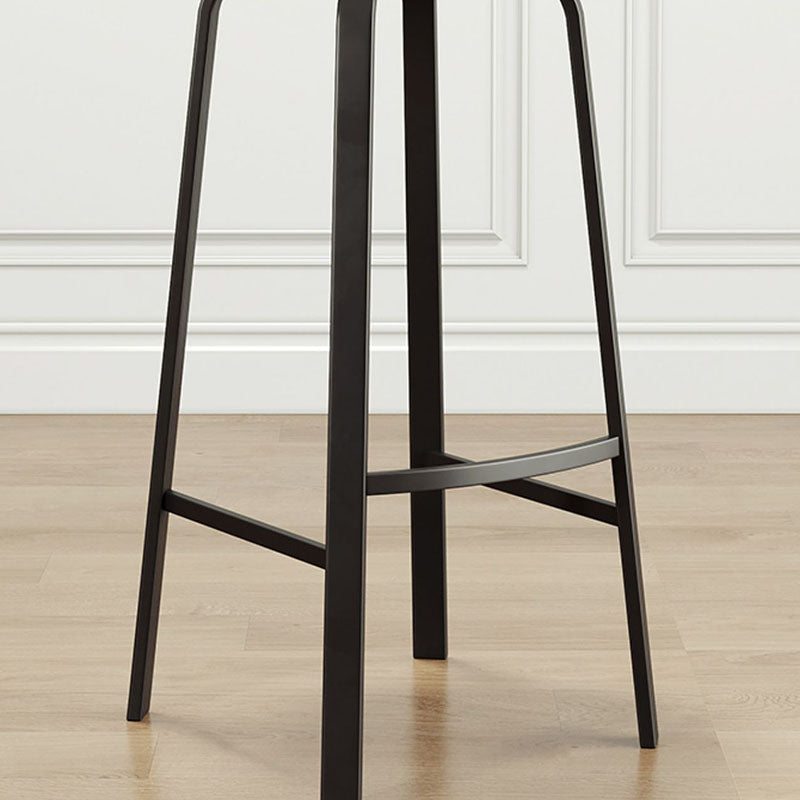 Modern Stackable Footrest Barstool Matte Finish Upholstered Home Stool Clearhalo 'Bar Furniture' 'Bar Stools' 'bar_stools' 'furn' 'furn_bar_stools' 'Furniture' 'furniture_bar_stools' 'Kitchen & Dining Furniture' 4889064