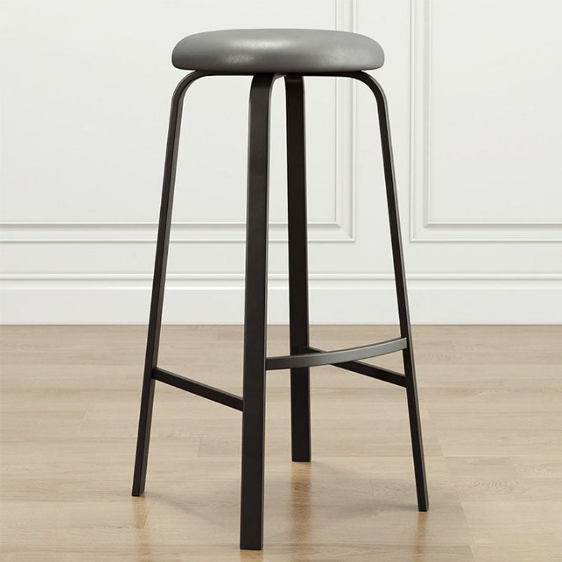 Modern Stackable Footrest Barstool Matte Finish Upholstered Home Stool Clearhalo 'Bar Furniture' 'Bar Stools' 'bar_stools' 'furn' 'furn_bar_stools' 'Furniture' 'furniture_bar_stools' 'Kitchen & Dining Furniture' 4889072