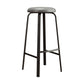 Modern Stackable Footrest Barstool Matte Finish Upholstered Home Stool Grey 1 Piece Clearhalo 'Bar Furniture' 'Bar Stools' 'bar_stools' 'furn' 'furn_bar_stools' 'Furniture' 'furniture_bar_stools' 'Kitchen & Dining Furniture' 4889073