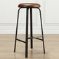 Modern Stackable Footrest Barstool Matte Finish Upholstered Home Stool Clearhalo 'Bar Furniture' 'Bar Stools' 'bar_stools' 'furn' 'furn_bar_stools' 'Furniture' 'furniture_bar_stools' 'Kitchen & Dining Furniture' 4889077