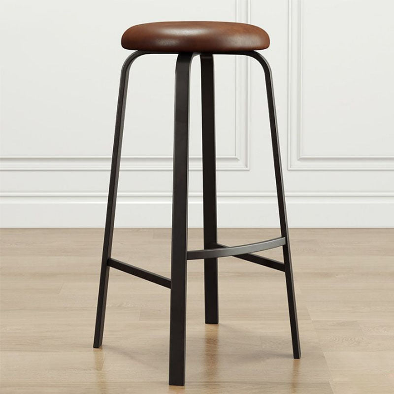 Modern Stackable Footrest Barstool Matte Finish Upholstered Home Stool Clearhalo 'Bar Furniture' 'Bar Stools' 'bar_stools' 'furn' 'furn_bar_stools' 'Furniture' 'furniture_bar_stools' 'Kitchen & Dining Furniture' 4889077