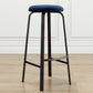 Modern Stackable Footrest Barstool Matte Finish Upholstered Home Stool Clearhalo 'Bar Furniture' 'Bar Stools' 'bar_stools' 'furn' 'furn_bar_stools' 'Furniture' 'furniture_bar_stools' 'Kitchen & Dining Furniture' 4889081