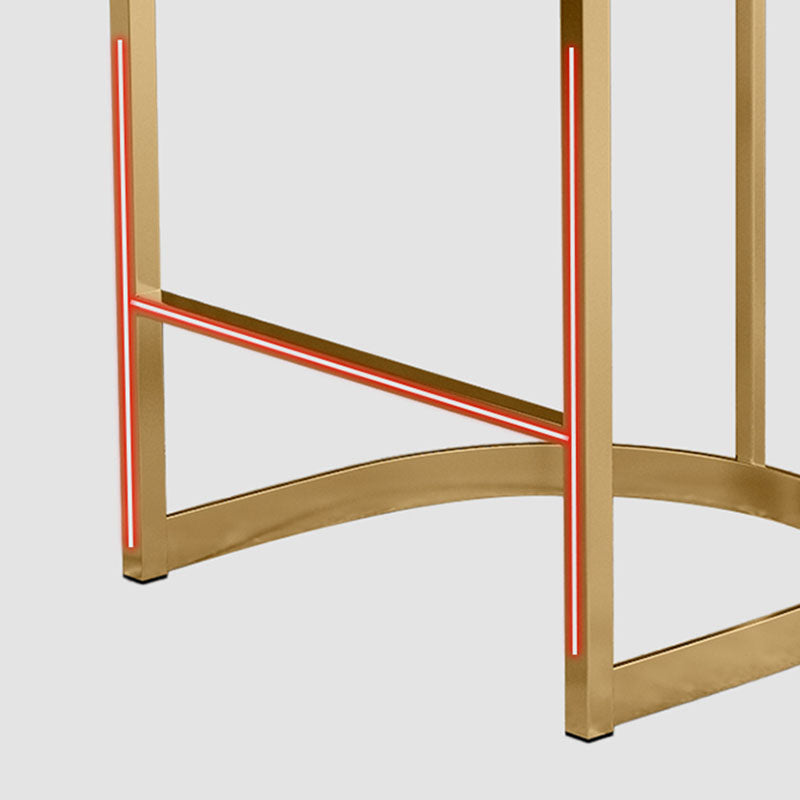 Glam Jewelry Shop Footrest Stool Matte Finish PU Leather Barstool Clearhalo 'Bar Furniture' 'Bar Stools' 'bar_stools' 'furn' 'furn_bar_stools' 'Furniture' 'furniture_bar_stools' 'Kitchen & Dining Furniture' 4889168