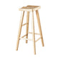 Modern Armless Backless Counter Stool Wood Milk Tea Shop Bar Stool with Seat 1 Piece Saddle Clearhalo 'Bar Furniture' 'Bar Stools' 'bar_stools' 'furn' 'furn_bar_stools' 'Furniture' 'furniture_bar_stools' 'Kitchen & Dining Furniture' 4889217