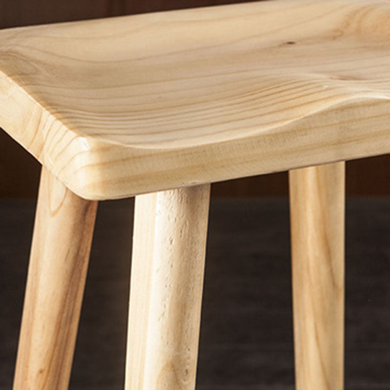 Modern Armless Backless Counter Stool Wood Milk Tea Shop Bar Stool with Seat Clearhalo 'Bar Furniture' 'Bar Stools' 'bar_stools' 'furn' 'furn_bar_stools' 'Furniture' 'furniture_bar_stools' 'Kitchen & Dining Furniture' 4889227
