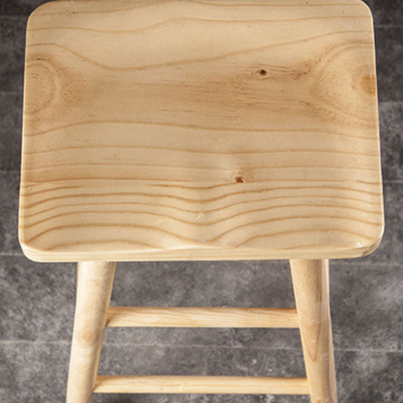 Modern Armless Backless Counter Stool Wood Milk Tea Shop Bar Stool with Seat Clearhalo 'Bar Furniture' 'Bar Stools' 'bar_stools' 'furn' 'furn_bar_stools' 'Furniture' 'furniture_bar_stools' 'Kitchen & Dining Furniture' 4889229