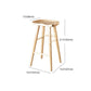 Modern Armless Backless Counter Stool Wood Milk Tea Shop Bar Stool with Seat Clearhalo 'Bar Furniture' 'Bar Stools' 'bar_stools' 'furn' 'furn_bar_stools' 'Furniture' 'furniture_bar_stools' 'Kitchen & Dining Furniture' 4889231