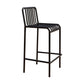 Modern Armless Backrest Counter Stool Iron Cafe Bar Stool with Seat and Pedal Black 1 Piece Clearhalo 'Bar Furniture' 'Bar Stools' 'bar_stools' 'furn' 'furn_bar_stools' 'Furniture' 'furniture_bar_stools' 'Kitchen & Dining Furniture' 4889242
