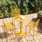 Modern Armless Backrest Counter Stool Iron Cafe Bar Stool with Seat and Pedal Clearhalo 'Bar Furniture' 'Bar Stools' 'bar_stools' 'furn' 'furn_bar_stools' 'Furniture' 'furniture_bar_stools' 'Kitchen & Dining Furniture' 4889251