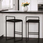 Modern Backrest Counter Stool Iron Milk Tea Shop Bar Stool with Velvet Cushion and Pedal Clearhalo 'Bar Furniture' 'Bar Stools' 'bar_stools' 'furn' 'furn_bar_stools' 'Furniture' 'furniture_bar_stools' 'Kitchen & Dining Furniture' 4889292