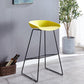Scandinavian Coffee Shop Footrest Stool Matte Finish Plastic Bar Stool Yellow 1 Piece Clearhalo 'Bar Furniture' 'Bar Stools' 'bar_stools' 'Furniture' 'furniture_bar_stools' 'Kitchen & Dining Furniture' 4889314