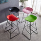 Scandinavian Coffee Shop Footrest Stool Matte Finish Plastic Bar Stool Clearhalo 'Bar Furniture' 'Bar Stools' 'bar_stools' 'Furniture' 'furniture_bar_stools' 'Kitchen & Dining Furniture' 4889317