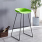 Scandinavian Coffee Shop Footrest Stool Matte Finish Plastic Bar Stool Green 1 Piece Clearhalo 'Bar Furniture' 'Bar Stools' 'bar_stools' 'Furniture' 'furniture_bar_stools' 'Kitchen & Dining Furniture' 4889318