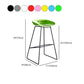 Scandinavian Coffee Shop Footrest Stool Matte Finish Plastic Bar Stool Clearhalo 'Bar Furniture' 'Bar Stools' 'bar_stools' 'Furniture' 'furniture_bar_stools' 'Kitchen & Dining Furniture' 4889319