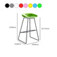 Scandinavian Coffee Shop Footrest Stool Matte Finish Plastic Bar Stool Clearhalo 'Bar Furniture' 'Bar Stools' 'bar_stools' 'Furniture' 'furniture_bar_stools' 'Kitchen & Dining Furniture' 4889320