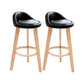 Contemporary Matte Finish Upholstered Bar Stools Restaurant Footrest Stool Black 2 Piece Set Clearhalo 'Bar Furniture' 'Bar Stools' 'bar_stools' 'furn' 'furn_bar_stools' 'Furniture' 'furniture_bar_stools' 'Kitchen & Dining Furniture' 4889440