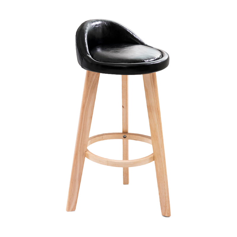 Contemporary Matte Finish Upholstered Bar Stools Restaurant Footrest Stool Clearhalo 'Bar Furniture' 'Bar Stools' 'bar_stools' 'furn' 'furn_bar_stools' 'Furniture' 'furniture_bar_stools' 'Kitchen & Dining Furniture' 4889447