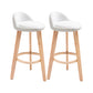 Contemporary Matte Finish Upholstered Bar Stools Restaurant Footrest Stool White 2 Piece Set Clearhalo 'Bar Furniture' 'Bar Stools' 'bar_stools' 'furn' 'furn_bar_stools' 'Furniture' 'furniture_bar_stools' 'Kitchen & Dining Furniture' 4889449