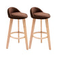 Contemporary Matte Finish Upholstered Bar Stools Restaurant Footrest Stool Coffee 2 Piece Set Clearhalo 'Bar Furniture' 'Bar Stools' 'bar_stools' 'furn' 'furn_bar_stools' 'Furniture' 'furniture_bar_stools' 'Kitchen & Dining Furniture' 4889468
