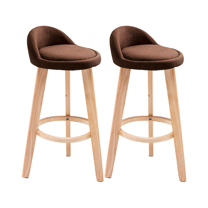 Contemporary Matte Finish Upholstered Bar Stools Restaurant Footrest Stool Coffee 2 Piece Set Clearhalo 'Bar Furniture' 'Bar Stools' 'bar_stools' 'furn' 'furn_bar_stools' 'Furniture' 'furniture_bar_stools' 'Kitchen & Dining Furniture' 4889468