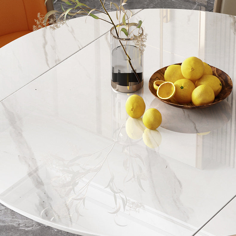 Glam 1/4/5/6/7 Pieces Dining Room Set Round Dining Table Set Clearhalo 'Dining Room Sets' 'Dining Tables & Seating' 'dining_room_set' 'furn' 'furn_dining_room_set' 'Furniture' 'furniture_dining_room_set' 'Kitchen & Dining Furniture' 4889714